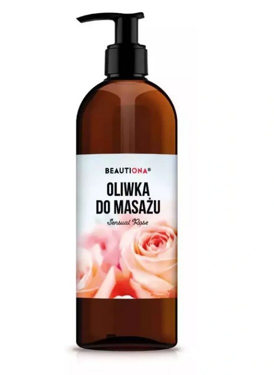 Masážní olej Beautiona Smyslná růže 500ml - 